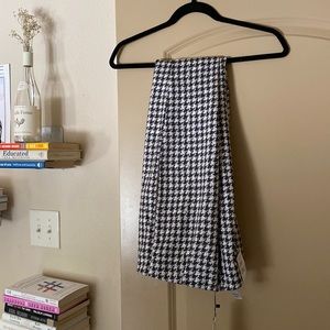 Zara houndstooth faux suede leggings